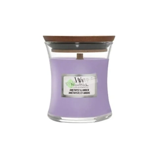 WoodWick malá vonná svíčka Amethyst & Amber