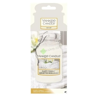 Yankee Candle vůně do auta papírová visačka Fluffy Towels