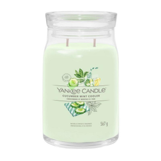 Yankee Candle Signature velká vonná svíčka Cucumber Mint Cooler