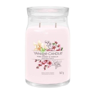 Yankee Candle Signature velká vonná svíčka Pink Cherry & Vanilla