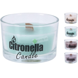 Citronella Candle vonná svíčka s dřevěným knotem 80 g