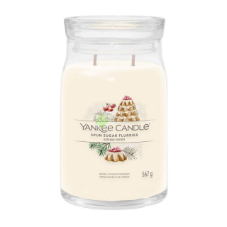 Yankee Candle Signature velká vonná svíčka Spun Sugar Flurries