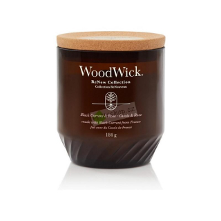 WoodWick ReNew střední vonná svíčka Black Currant & Rose