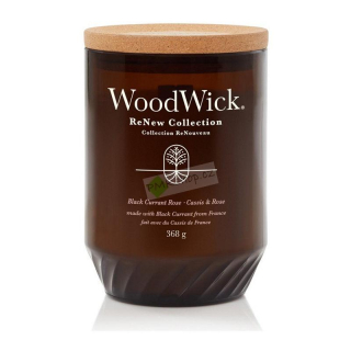 WoodWick ReNew velká vonná svíčka Black Currant & Rose