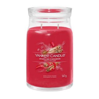Yankee Candle Signature velká vonná svíčka Sparkling Cinnamon