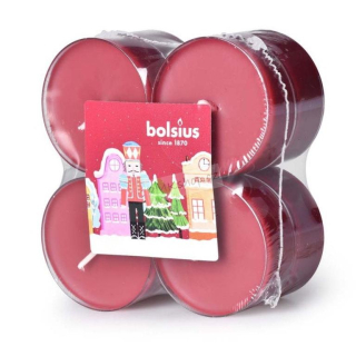 Bolsius vonné čajové svíčky Maxi Baked Apple & Cinnamon 8 kusů 8 hodinové louskáček