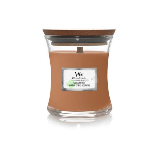 WoodWick malá vonná svíčka Santal Myrrh