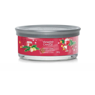 Yankee Candle Signature Tumbler střední vonná svíčka Holiday Cheer