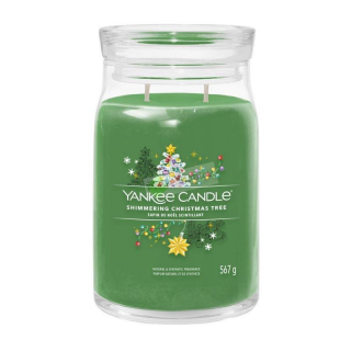 Yankee Candle Signature velká vonná svíčka Shimmering Christmas Tree