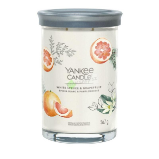 Yankee Candle Signature Tumbler velká vonná svíčka White Spruce & Grapefruit