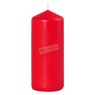 Emocio válcová svíčka červená 80x200 mm