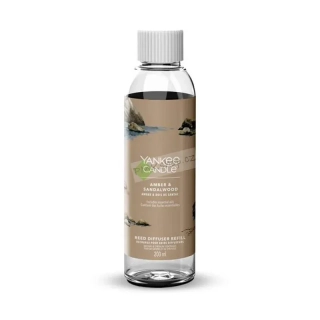 Yankee Candle Signature náhradní náplň aroma difuzéru Amber & Sandalwood 200 ml