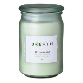 Emocio sojová vonná svíčka ve skle Breath 480 g