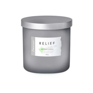 Emocio sojová vonná svíčka ve skle Relief 255 g