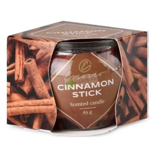 Emocio vonná svíčka ve skle s dekorem Cinnamon Stick