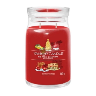 Yankee Candle Signature velká vonná svíčka Big Apple Christmas