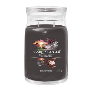 Yankee Candle Signature velká vonná svíčka Black Coconut