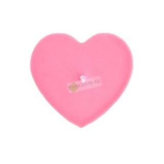 Emocio svíčka ve tvaru srdce růžová