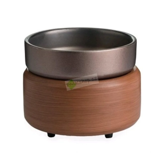 Candle Warmers Pewter Walnut elektrická aroma lampa a ohřívač svíček 2v1