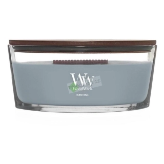 Woodwick lodička vonná svíčka Terra Haze