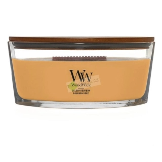 Woodwick lodička vonná svíčka Golden Bourbon