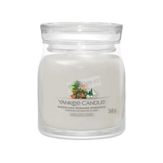 Yankee Candle Signature střední vonná svíčka Woodland Weekend Memories