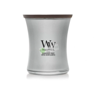 Woodwick střední vonná svíčka Precious Metals Candescent Coast
