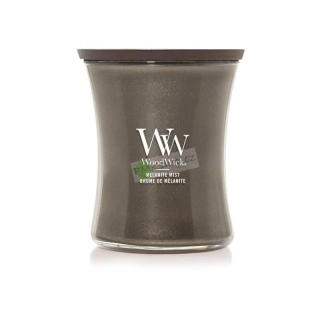 Woodwick střední vonná svíčka Precious Metals Melanite Mist