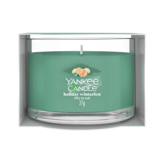 Yankee Candle votivní vonná svíčka ve skle Holiday Winterfest