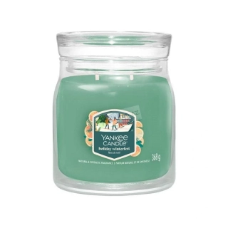 Yankee Candle Signature střední vonná svíčka Vanilla Flurries