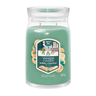 Yankee Candle Signature velká vonná svíčka Holiday Winterfest