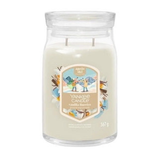 Yankee Candle Signature velká vonná svíčka Holiday Vanilla Flurries