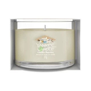 Yankee Candle votivní vonná svíčka ve skle Vanilla Flurries