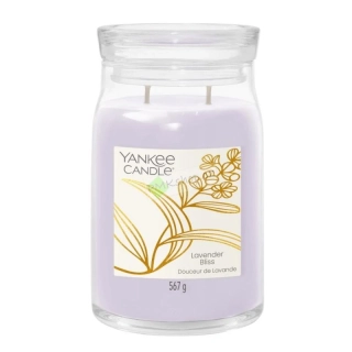 Yankee Candle Signature velká vonná svíčka Lavender Bliss