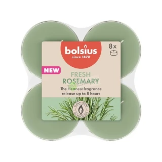 Bolsius maxi vonné čajové svíčky true scents Fresh Rosemary 8 ks